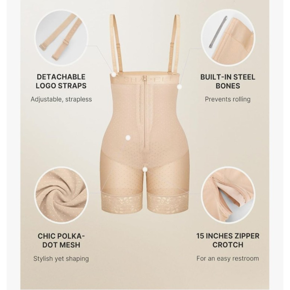 Shapewear Girdle Corset Shorts Body Shaper Butt Lifter Tummy Control XL NIP - Picture 9 of 10